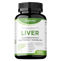 Produktbild von Buporai Liver Cleanse & Detox Nahrungsergänzungsmittel 120 Kapseln