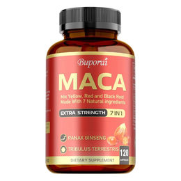 Buporai Maca Extra Strength 7 in 1 Nahrungsergänzungsmittel 120 Kapseln – Bild 1 von 4
