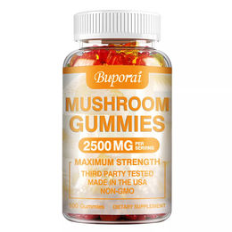 Buporai Mushroom Gummies 2500 mg mit 10 Pilzsorten 100 Gummibärchen – Bild 1 von 2