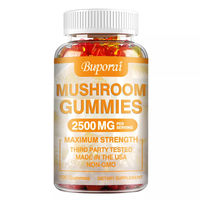 Produktbild von Buporai Mushroom Gummies 2500 mg mit 10 Pilzsorten 100 Gummibärchen