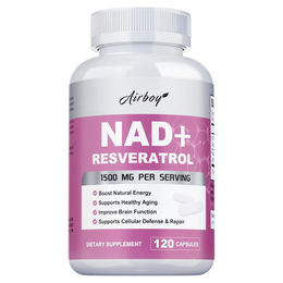 Buporai NAD+ Resveratrol 1500 mg Kapseln für Erwachsene 120 Stück – Bild 1 von 2