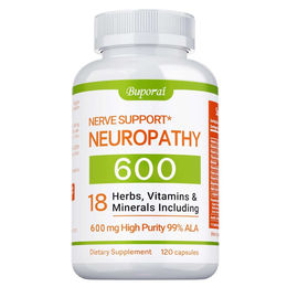 Buporai Neuropathy Nerve Support Nahrungsergänzungsmittel mit Alpha Lipoic Acid und Multivitaminen 120 Kapseln – Bild 1 von 2