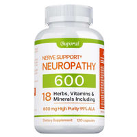 Produktbild von Buporai Neuropathy Nerve Support Nahrungsergänzungsmittel mit Alpha Lipoic Acid und Multivitaminen 120 Kapseln