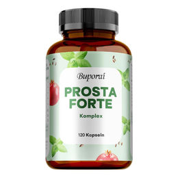 Buporai Prosta-Forte Complex Kräuter-Komplex mit Sägepalme, Kürbiskernextrakt, Brennnesselextrakt, Zink und Vitamin C, 120 Kapseln für Erwachsene – Bild 1 von 3