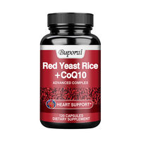 Produktbild von Buporai Red Yeast Rice mit CoQ10 Ubiquinon 1300 mg Kapseln 120 Stück