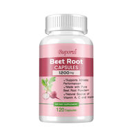 Produktbild von Buporai Rote Bete Kapseln mit 1200 mg Rübenwurzel 120 Stück