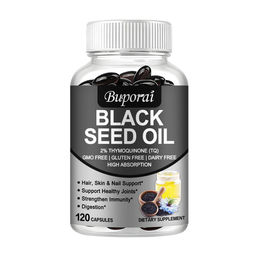 Buporai Schwarzkümmelöl 1000 mg Kapseln 120 Stück – Bild 1 von 4