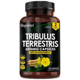 Buporai Tribulus Terrestris 6000mg und Ashwagandha Nahrungsergänzungsmittel 120 Kapseln – Bild 1 von 4