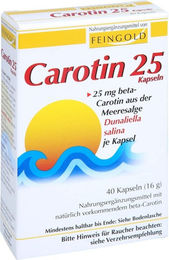 Burton Feingold Carotin 25 Vitamin A Kapseln für Erwachsene 40 Stück – Bild 1 von 1
