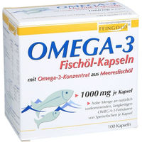 Produktbild von Burton Feingold Omega-3 Fischöl Kapseln mit 1500 mg für Erwachsene 100 Stück