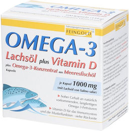 Burton Feingold Omega-3 Lachsöl mit Vitamin D und Omega-3 Kapseln 100 Stück – Bild 1 von 1