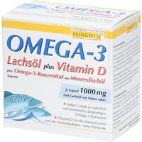 Produktbild von Burton Feingold Omega-3 Lachsöl mit Vitamin D und Omega-3 Kapseln 100 Stück