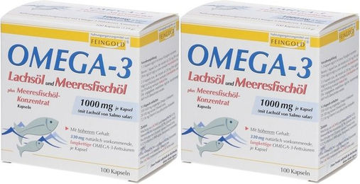 Burton Feingold Pharma Omega-3 Lachsöl und Meeresfischöl Kapseln für Erwachsene – Bild 1 von 1