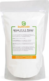 buXtrade BCAA 2:1:1 Pulver zuckerfrei 1000 g – Bild 1 von 2