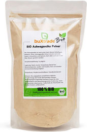 buXtrade Bio Ashwagandha Pulver vegan ohne Zusatzstoffe – Bild 1 von 2
