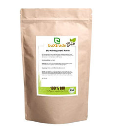 Buxtrade Bio Ashwagandha Pulver vegan und ohne Zusatzstoffe 100 g – Bild 1 von 3