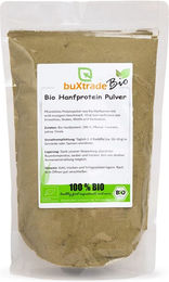 buXtrade Bio Hanfprotein Pulver Vegan Neutral 500 g – Bild 1 von 2