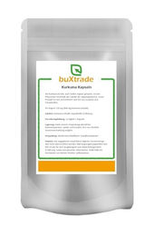 Buxtrade Kurkuma Kapseln mit standardisiertem Kurkuma Extrakt ohne Gelatine – Bild 1 von 3