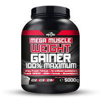 Produktbild von BWG Mega Muscle Weight Gainer Pulver Cookies & Cream ohne Aspartam 5000 g
