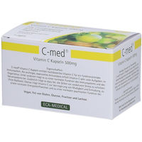 Produktbild von C-med Vitamin C Kapseln 500 mg Calciumascorbat vegan glutenfrei laktosefrei