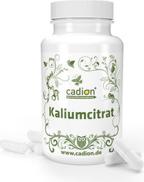 Cadion Kalium Kapseln mit Tri-Kaliumcitrat PUR ohne Zusatzstoffe 80 Kapseln – Bild 1 von 4