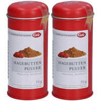 Produktbild von Caelo Hagebutten Pulver in der Blechdose