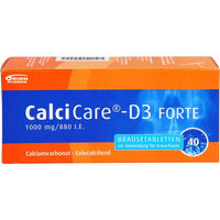 Produktbild von CALCICARE D3 forte Brausetabletten von ORION Pharma GmbH 40 Stück