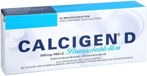 Calcigen D Brausetabletten von Cooper Consumer Health mit Calcium und Vitamin D3, laktosefrei und glutenfrei – Bild 1 von 2