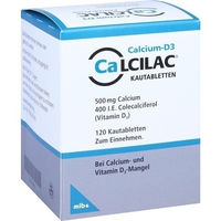 Produktbild von Calcilac Kautabletten 500 mg/400 I.E. 120 Stück