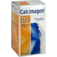 Produktbild von Calcimagon-D3 Kautabletten mit 500 mg Calcium und 400 I.E. Vitamin D3