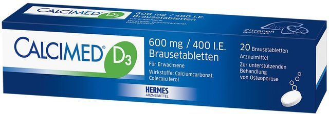 Calcimed Brausetabletten mit Calcium Carbonat und Vitamin D3 für Erwachsene – Bild 1 von 1