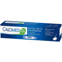 Produktbild von Calcimed Brausetabletten mit Calcium Carbonat und Vitamin D3 für Erwachsene