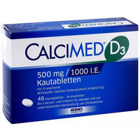 Produktbild von CALCIMED Calcimed D3 500 mg und 1000 I.E. Lutschtabletten für Senioren mit Carbonat