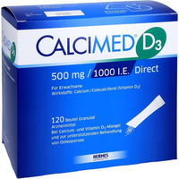 Produktbild von Calcimed D3 Granulat mit 500 mg Calcium und 1000 I.E. Vitamin D3