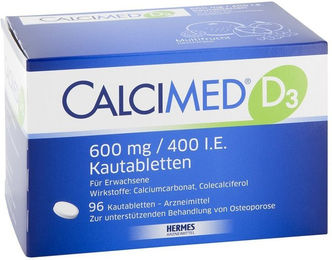 Calcimed Lutschtabletten für Erwachsene mit Calcium Carbonat und Vitamin D3 – Bild 1 von 1