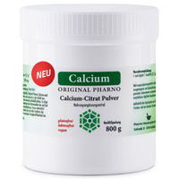 Produktbild von Calcium-Citrat Pulver Pharno vegan laktosefrei glutenfrei zuckerfrei 800 g