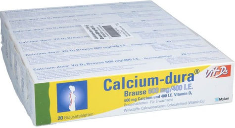 Calcium-dura Vit D3 Brausetabletten mit Calcium und Vitamin D3 für Erwachsene 120 Stück – Bild 1 von 1