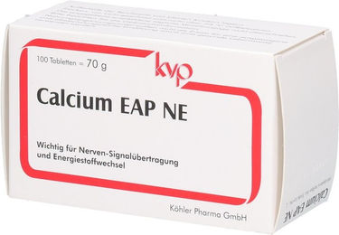 Calcium EAP NE Citrat Tabletten von Köhler Pharma GmbH, 100 Stück, vegetarisch, laktosefrei und glutenfrei – Bild 1 von 1