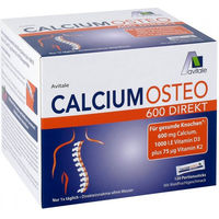 Produktbild von Calcium Osteo 600 Direkt Pulver von Avitale GmbH mit Calcium Carbonat, zuckerfrei, laktosefrei und glutenfrei für Frauen, 60 Sticks