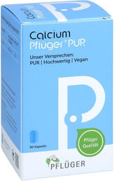 Calcium Pflüger PUR Calcium Kapseln 100 mg 90 Stück vegan glutenfrei laktosefrei ohne Zusatzstoffe – Bild 1 von 4