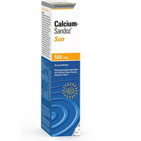 Produktbild von Calcium Sandoz Sun Brausetabletten mit Calcium Carbonat für Kinder, 20 Stück, laktosefrei und glutenfrei