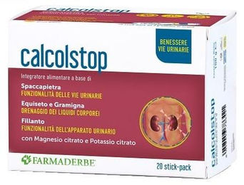 Calcol Stop von Farmaderbe mit Citrat und Kräuter-Komplex 20 Stickpackungen – Bild 1 von 1