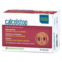 Produktbild von Calcol Stop von Farmaderbe mit Citrat und Kräuter-Komplex 20 Stickpackungen