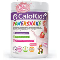Produktbild von CaloKids Hochkalorische Trinknahrung Pulver für Kinder Erdbeere glutenfrei und ohne Zusatzstoffe