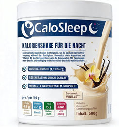 CaloSleep Nacht-Shake hochkalorische Trinknahrung Pulver Vanille glutenfrei ohne Zusatzstoffe 500g – Bild 1 von 4