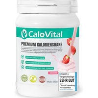Produktbild von CaloVital Hochkalorische Trinknahrung Erdbeere 500g Pulver glutenfrei ohne Aspartam
