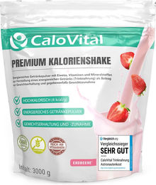 CaloVital Hochkalorische Trinknahrung Erdbeere Pulver 3kg glutenfrei und ohne Aspartam – Bild 1 von 1