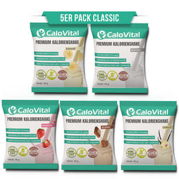 CaloVital Hochkalorische Trinknahrung Probierpaket Classic, 5 x 50 g Pulver, glutenfrei und ohne Aspartam – Bild 1 von 2