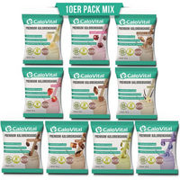 Produktbild von CaloVital Probierpaket Hochkalorische Trinknahrung Pulver Mix 10er Pack ohne Aspartam und Gelatine