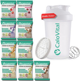 CaloVital Probierpaket mit 9 Packungen Pulver Frucht und Dessert, glutenfrei und ohne Zusatzstoffe – Bild 1 von 1